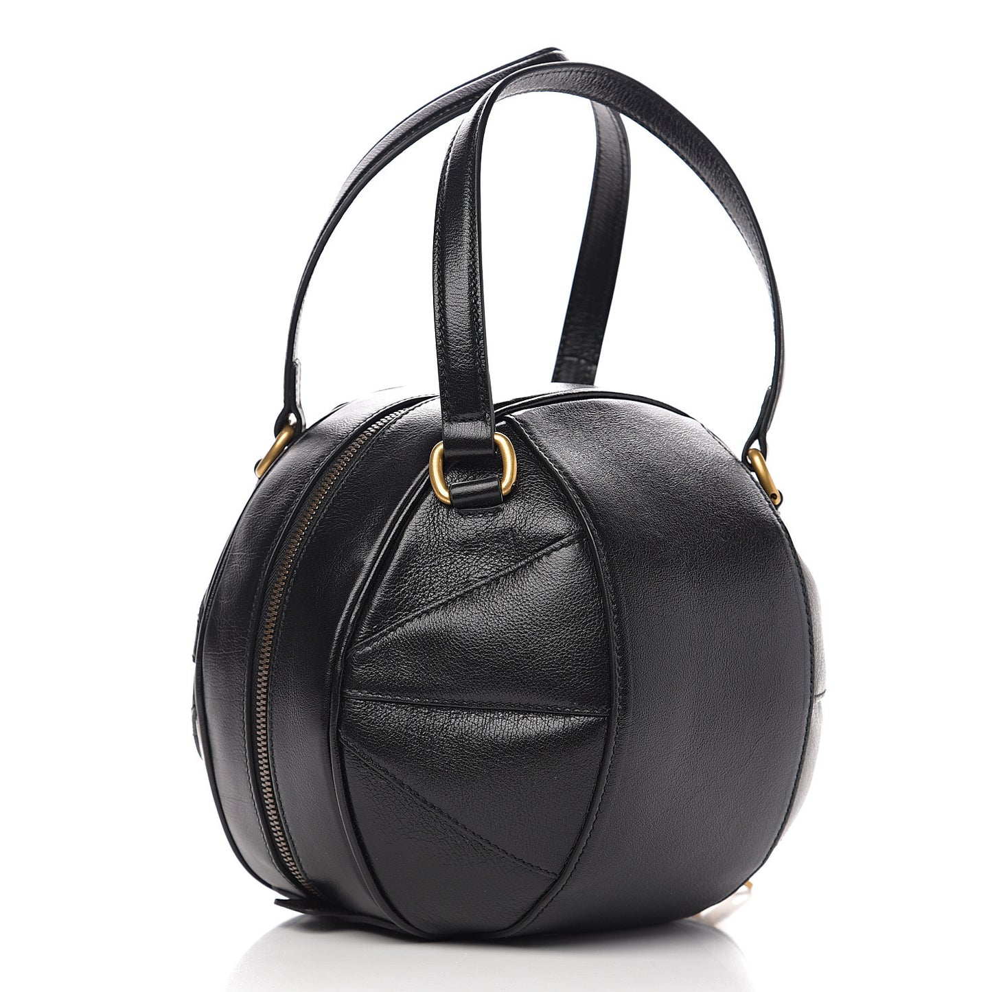 Piuma Lux Energy Tifosa Basketball Shaped Shoulder Bag Black