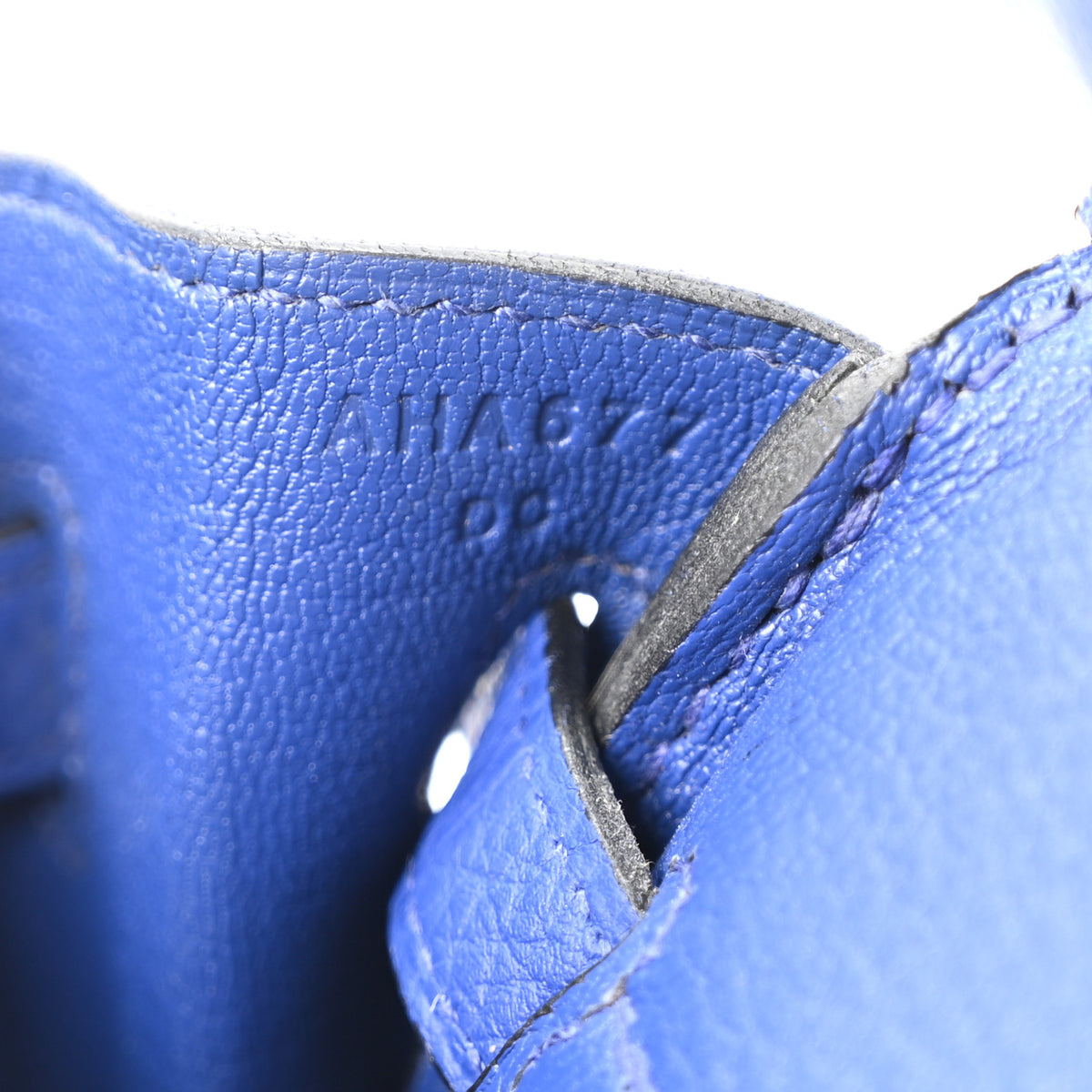 Togo Birkin 25 Bleu Electrique
