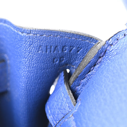 Hermes Togo Birkin 25 Bleu Electrique 6 of 10