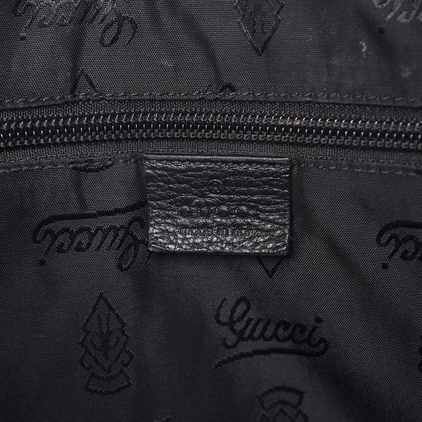 Guccissima Medium Flap Messenger Bag Black
