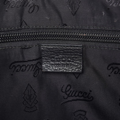 Gucci Guccissima Medium Flap Messenger Bag Black 6 of 15