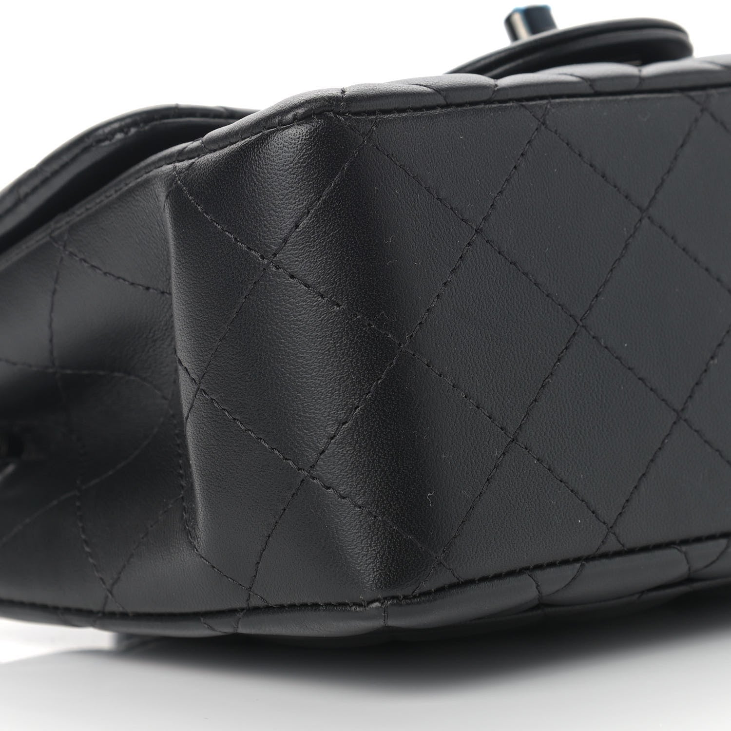 Chanel Lambskin Quilted Mini Square Flap So Black 10 of 11