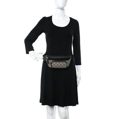 Gucci GG Supreme Monogram Belt Bag Black 2 of 9
