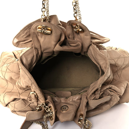 Christian Dior Lambskin Cannage Medium Le Trente Tote Beige 4 of 15