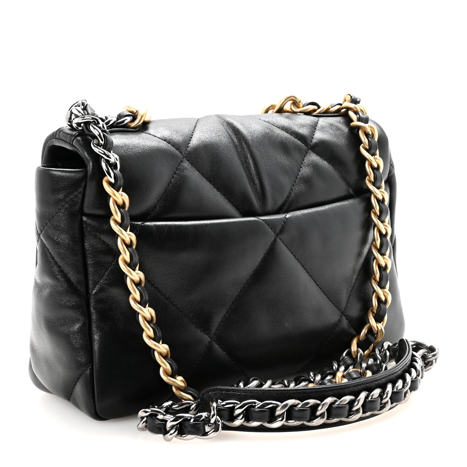 Chanel Lambskin Quilted Medium Chanel 19 Flap Black 3 of 11