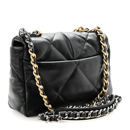 Chanel Lambskin Quilted Medium Chanel 19 Flap Black 3 of 11