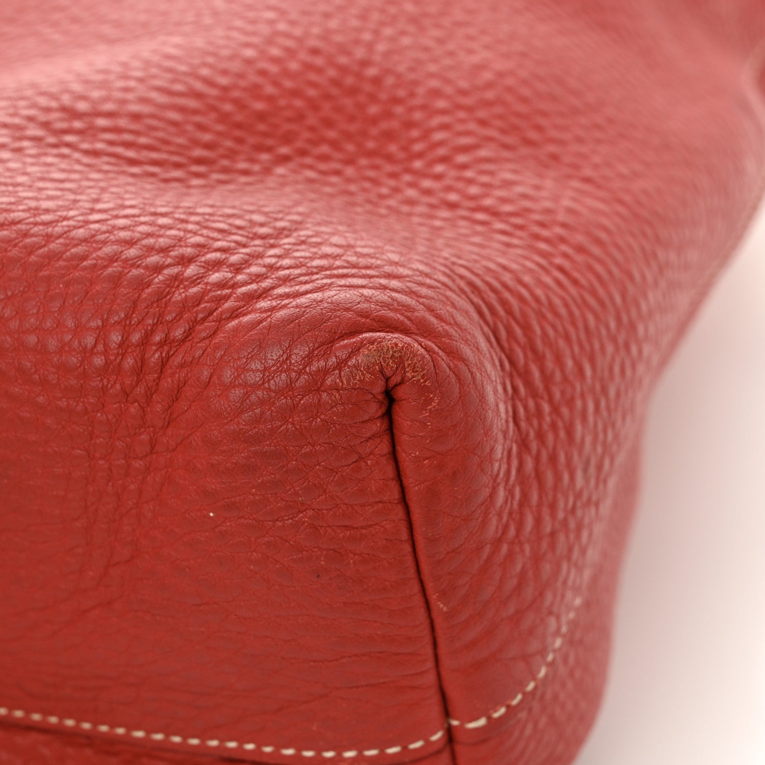 Prada Vitello Daino Tote Rosso 10 of 15