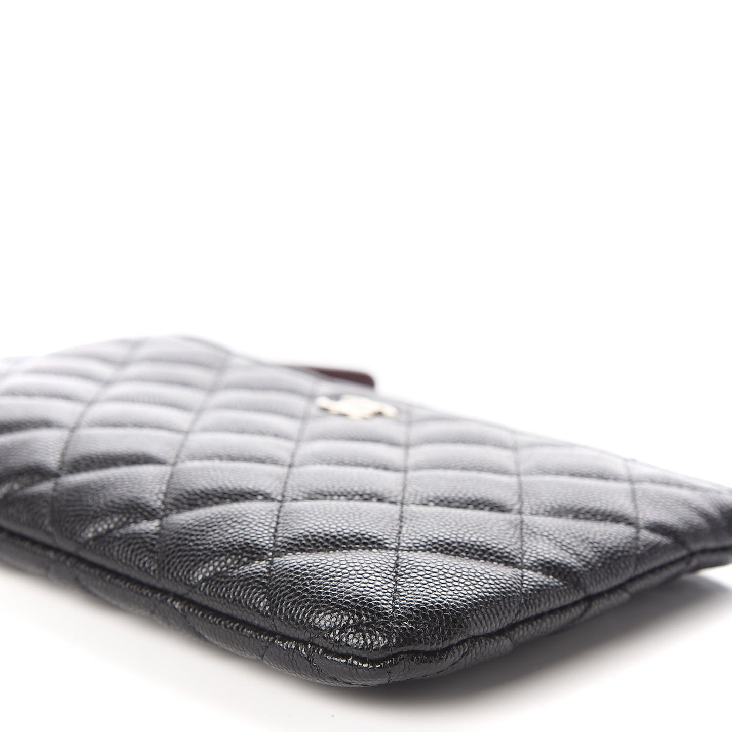 Caviar Quilted Cosmetic Case Black