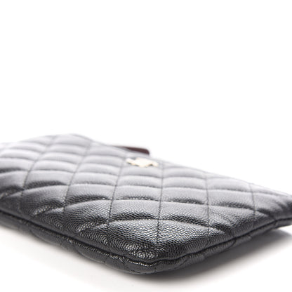Chanel Caviar Quilted Cosmetic Case Black 7 of 12