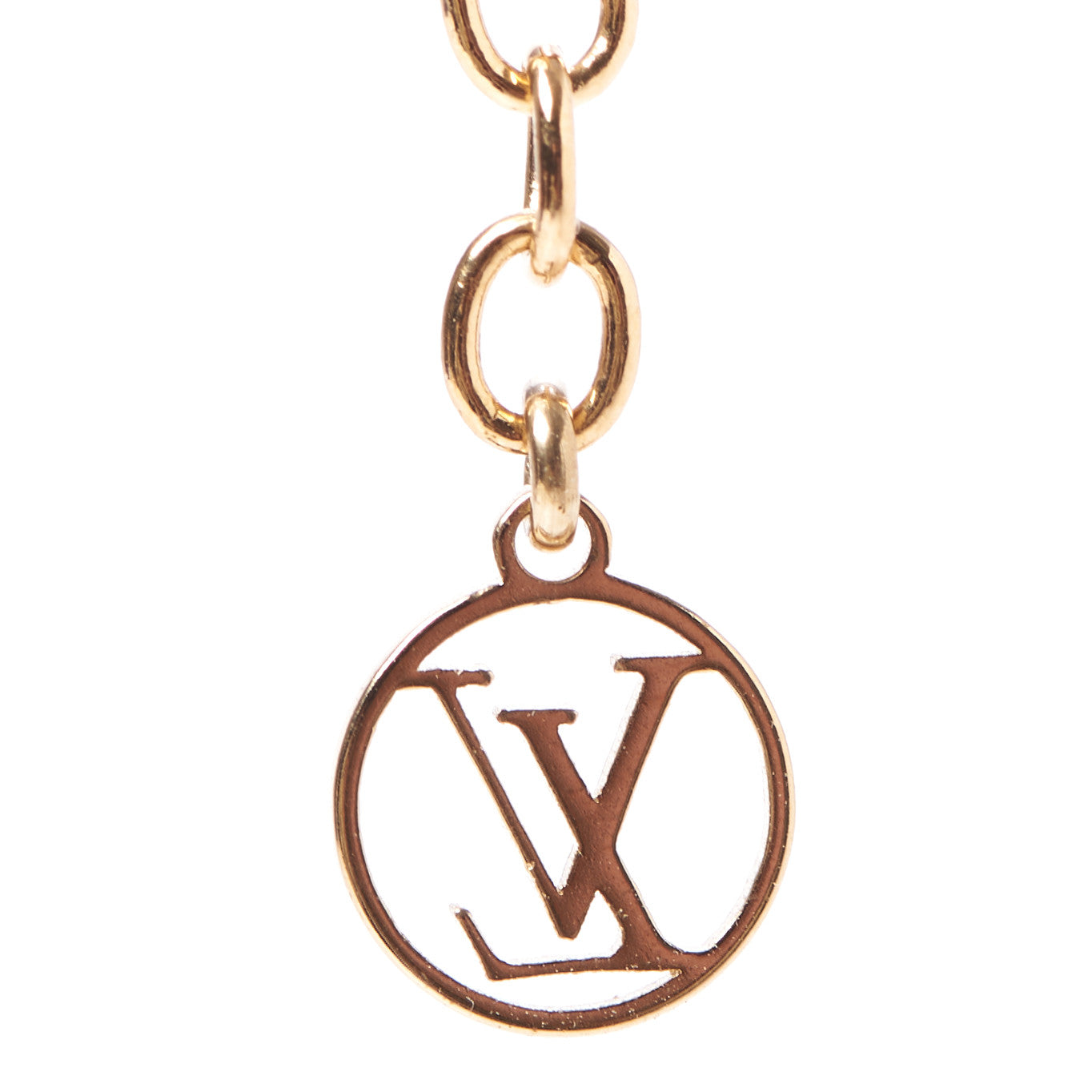 Louis Vuitton Essential V Necklace Gold 6 of 6