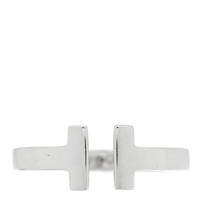 Tiffany Sterling Silver T Square Ring 54 7 1 of 4