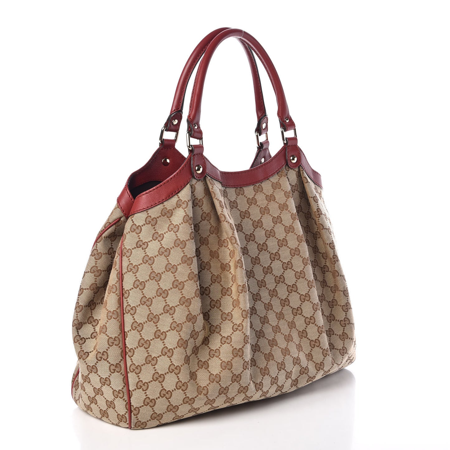 Monogram Large Sukey Tote Dark Red
