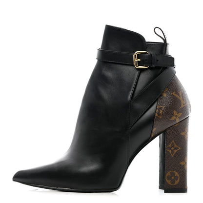 Louis Vuitton Calfskin Patent Monogram Matchmake Low Boots 40 1 of 16