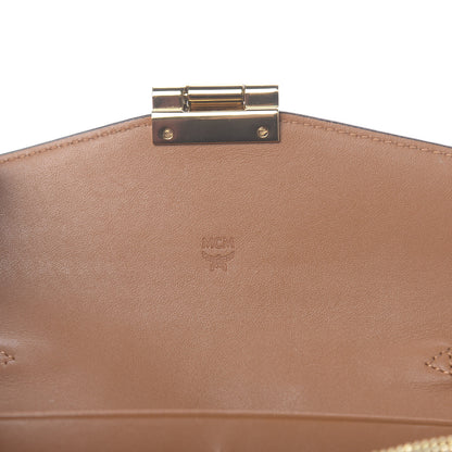 MCM Visetos Large Patricia Wallet On Chain Cognac 6 of 9