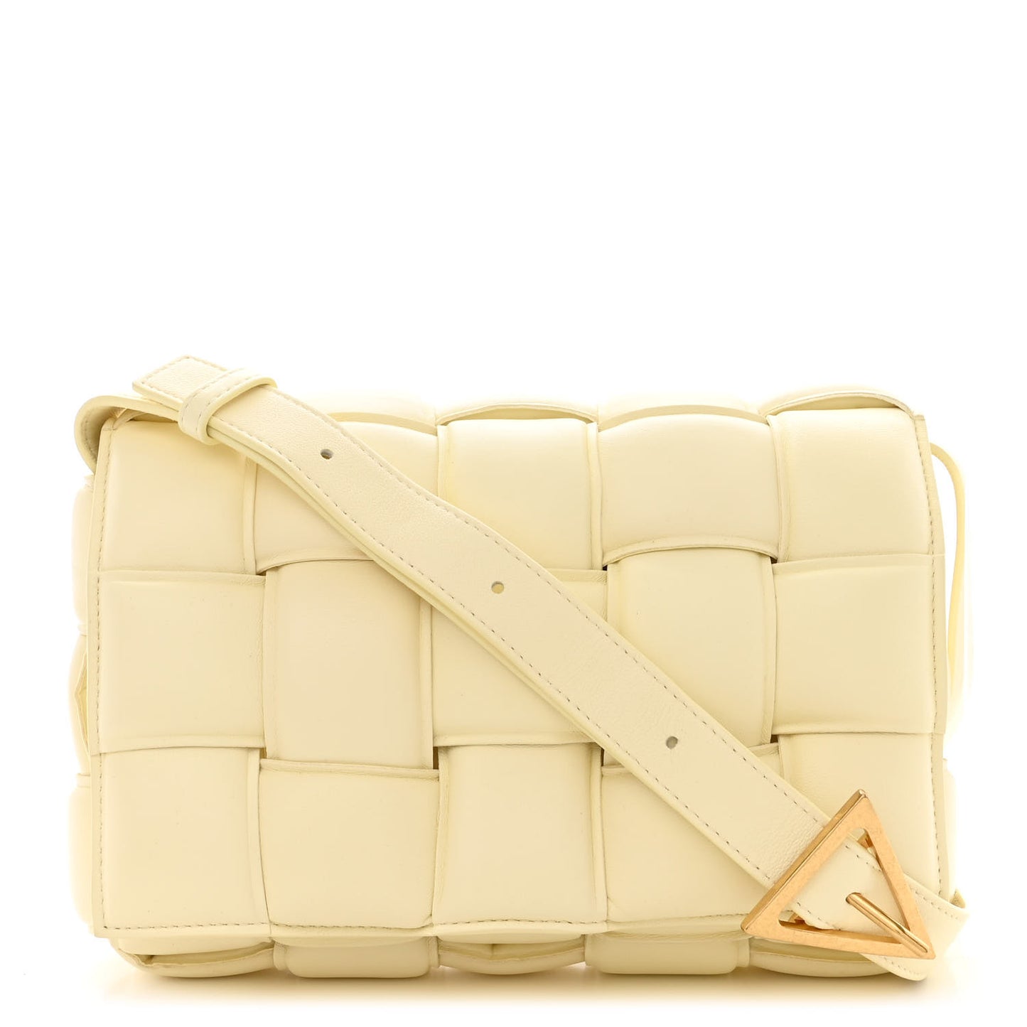 Nappa Maxi Intreccio Padded Cassette Crossbody Bag Zest