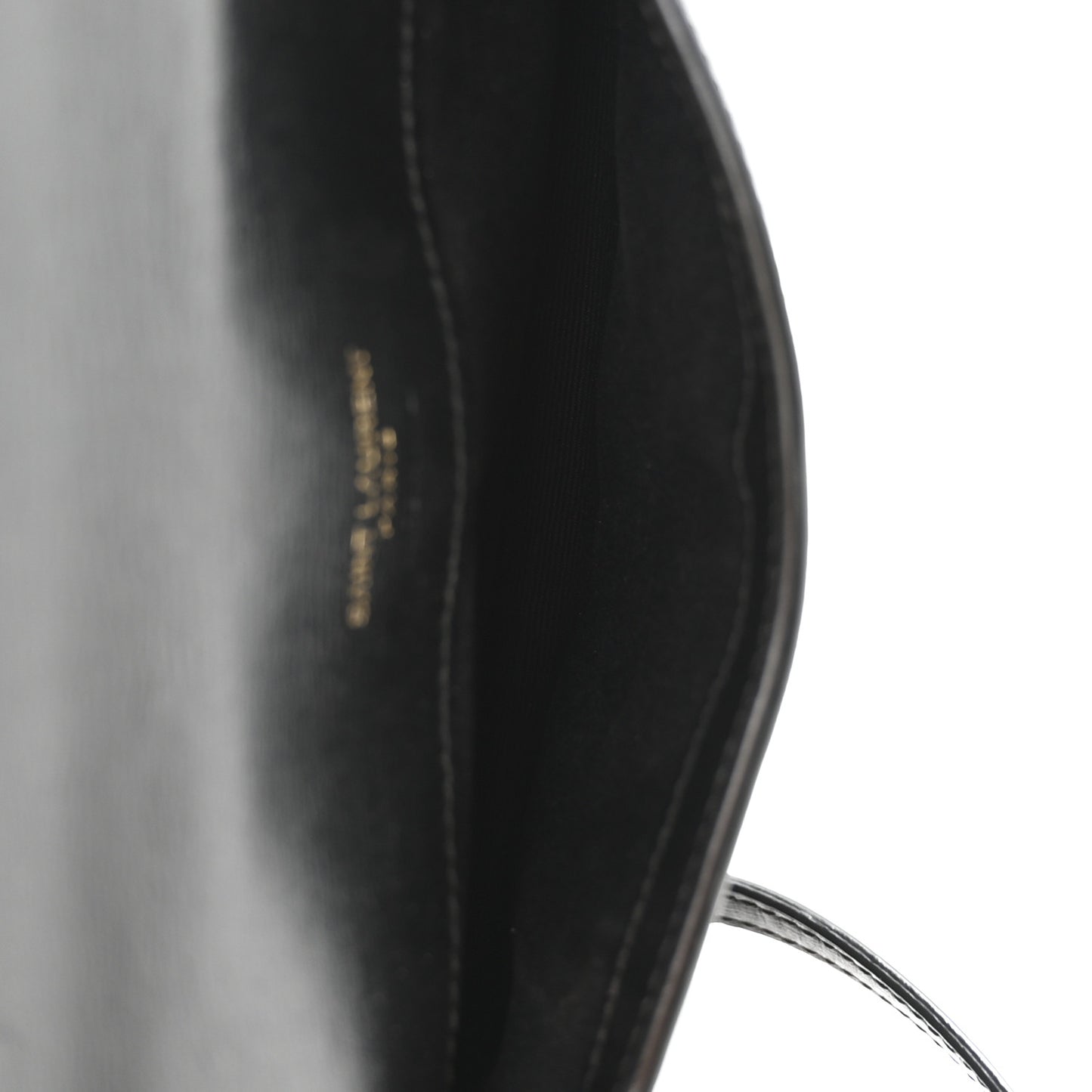 Smooth Calfskin Monogram Phone Holder Crossbody Black