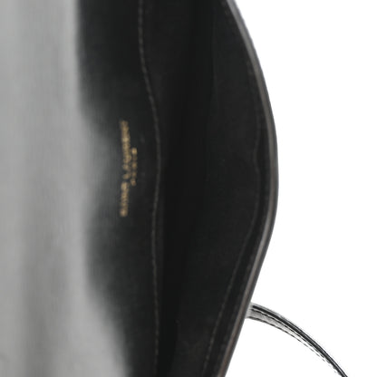 Saint Laurent Smooth Calfskin Monogram Phone Holder Crossbody Black 9 of 19