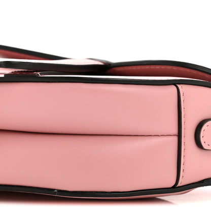Christian Dior Supple Calfskin Mini Saddle Bag With Strap Old Rose 10 of 13