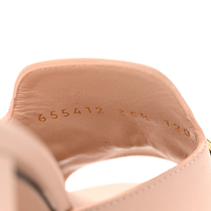 Gucci Nappa Horsebit 75mm Slide Sandals 35.5 Skin Rose 9 of 10