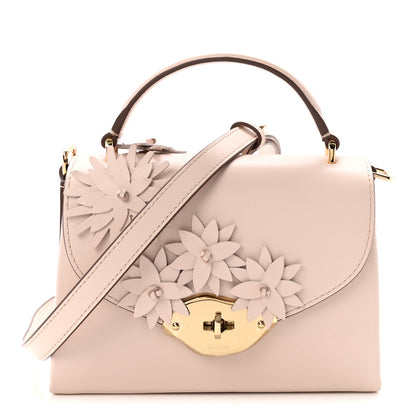 Mulberry High Gloss Calfskin Flowers Lana Small Top Handle Blossom Pink 1 of 9