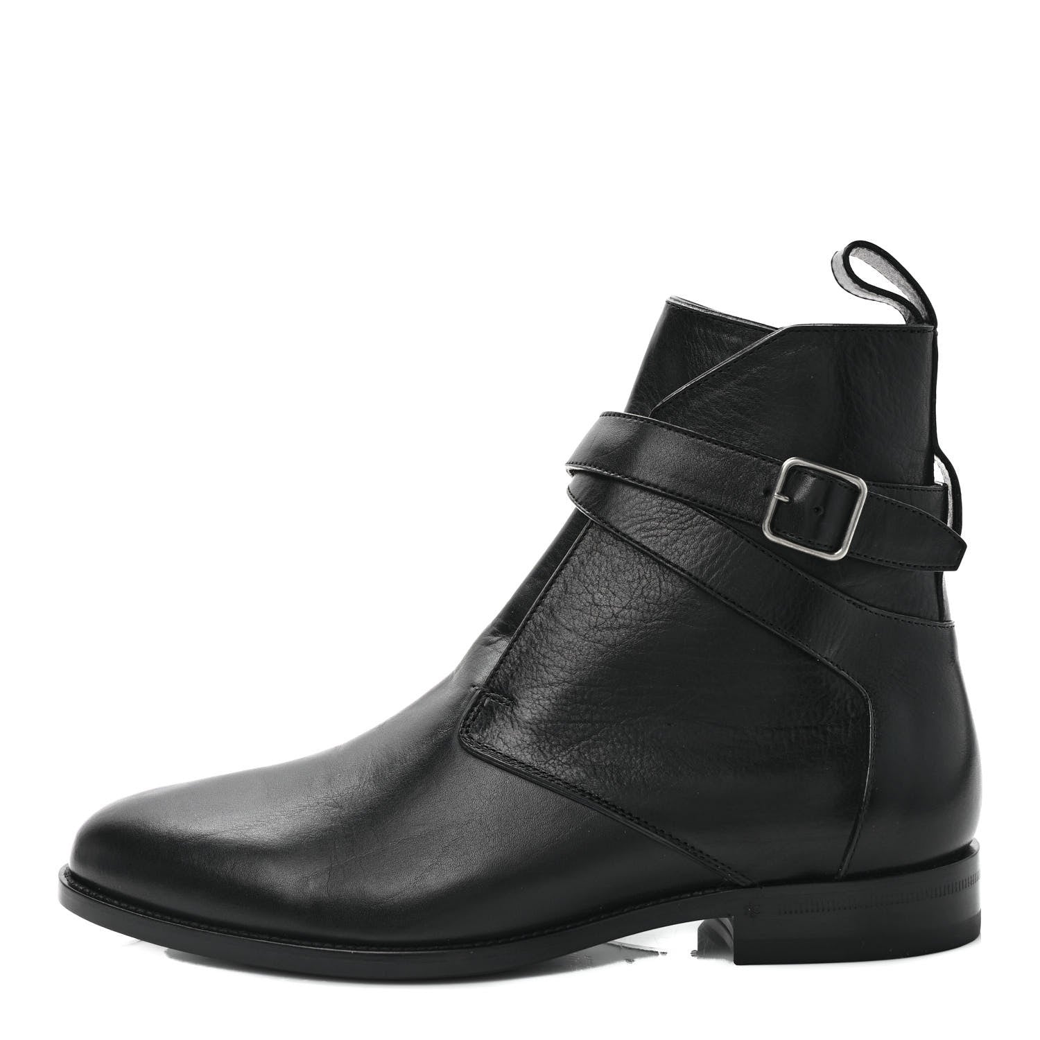 Saint Laurent Calfskin Dare 25 Jodhpur Ankle Boots 41.5 Black 1 of 9