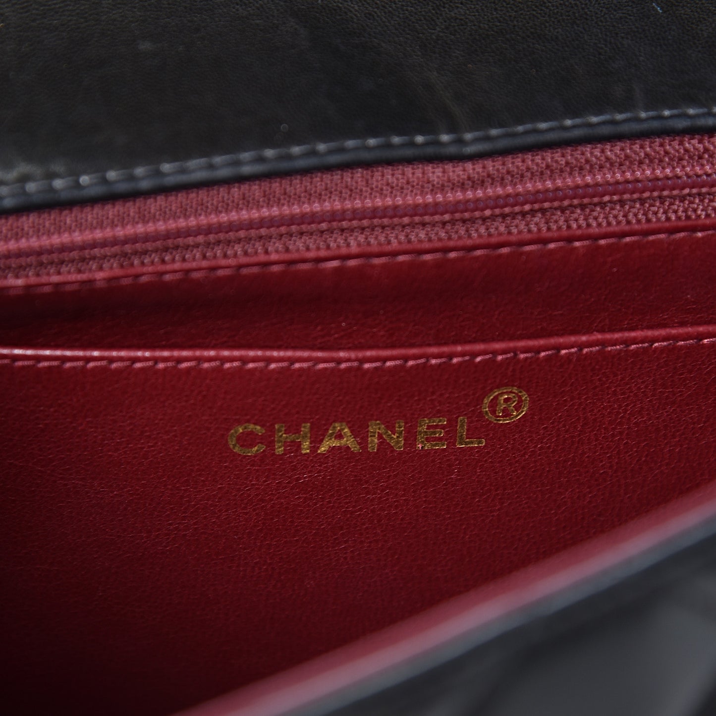 Lambskin Quilted Medium Single Flap Black