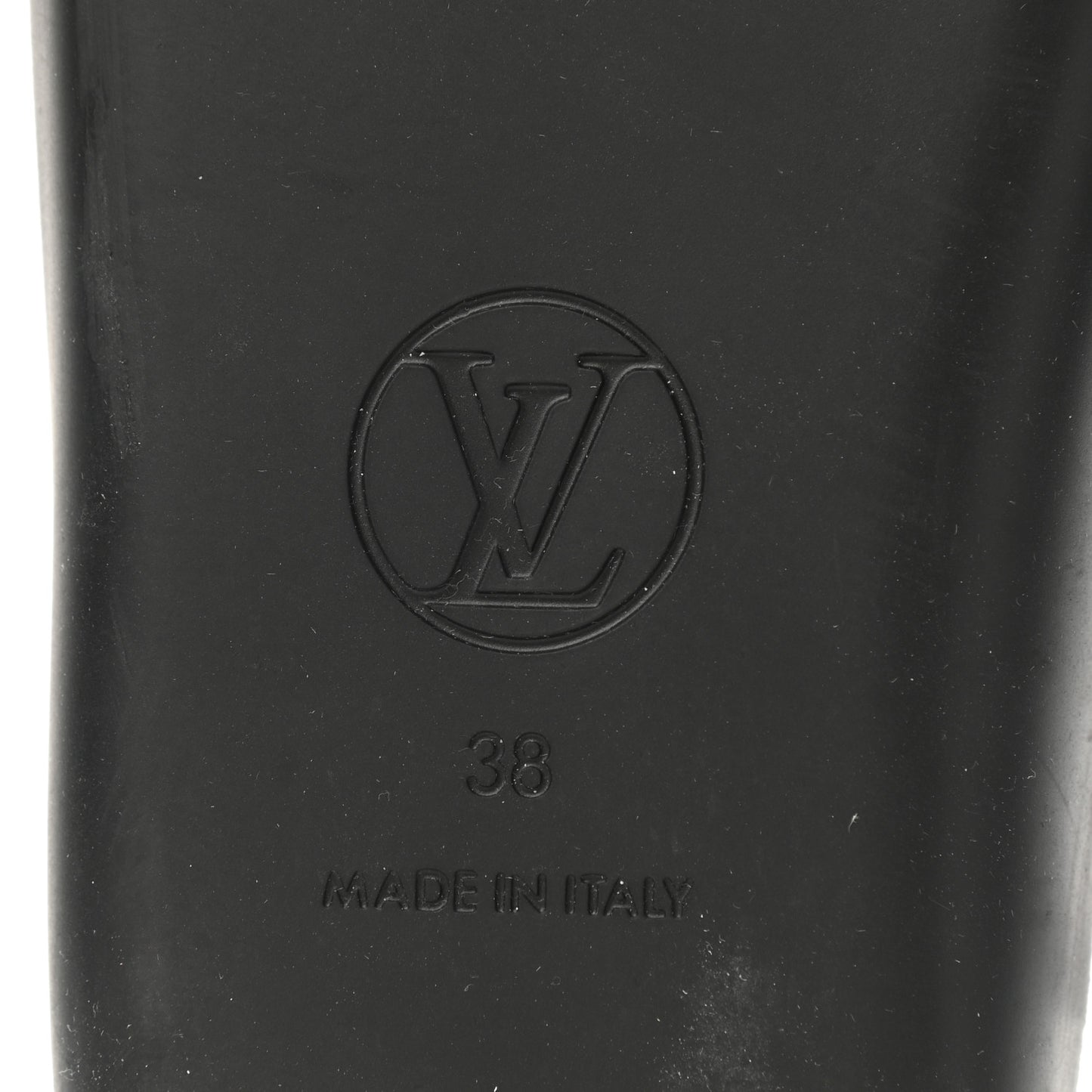 Calfskin Logo Sunbath Slide Sandals 38 Black