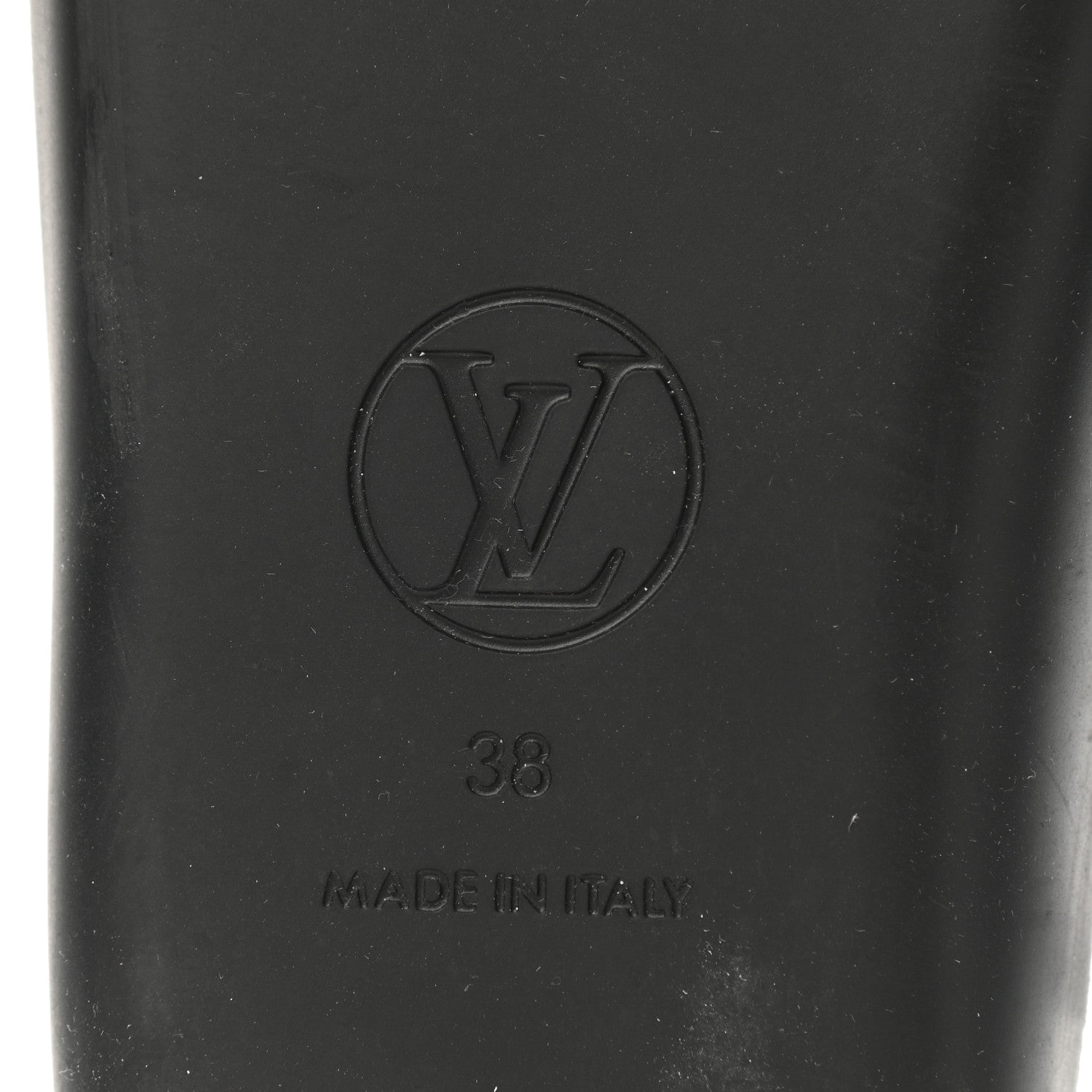 Louis Vuitton Calfskin Logo Sunbath Slide Sandals 38 Black 6 of 8
