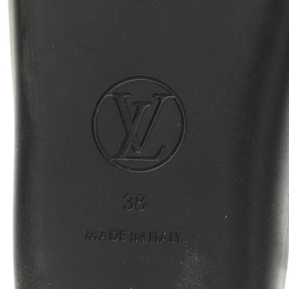 Louis Vuitton Calfskin Logo Sunbath Slide Sandals 38 Black 6 of 8