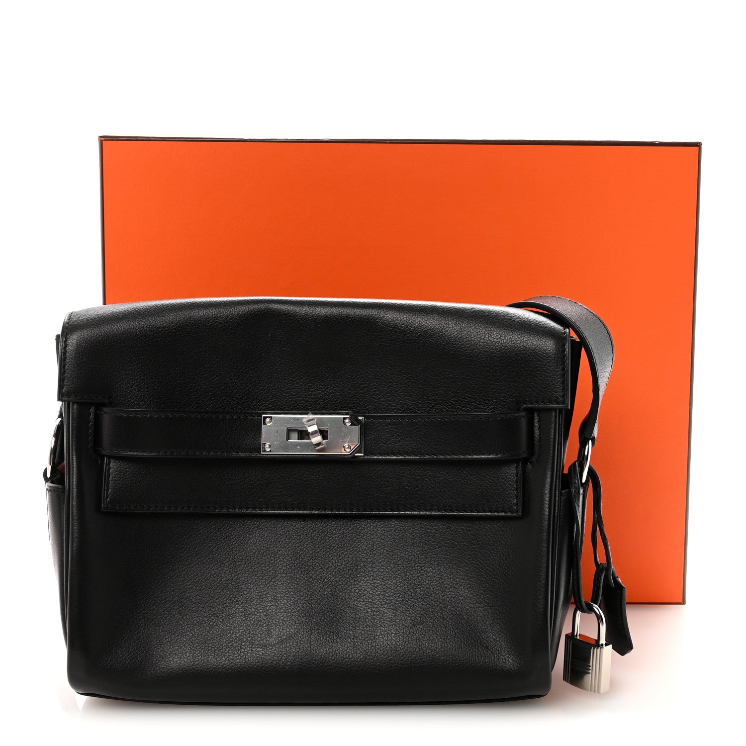 Hermes Evercolor Kelly Messenger PM Black 1829269 – FASHIONPHILE
