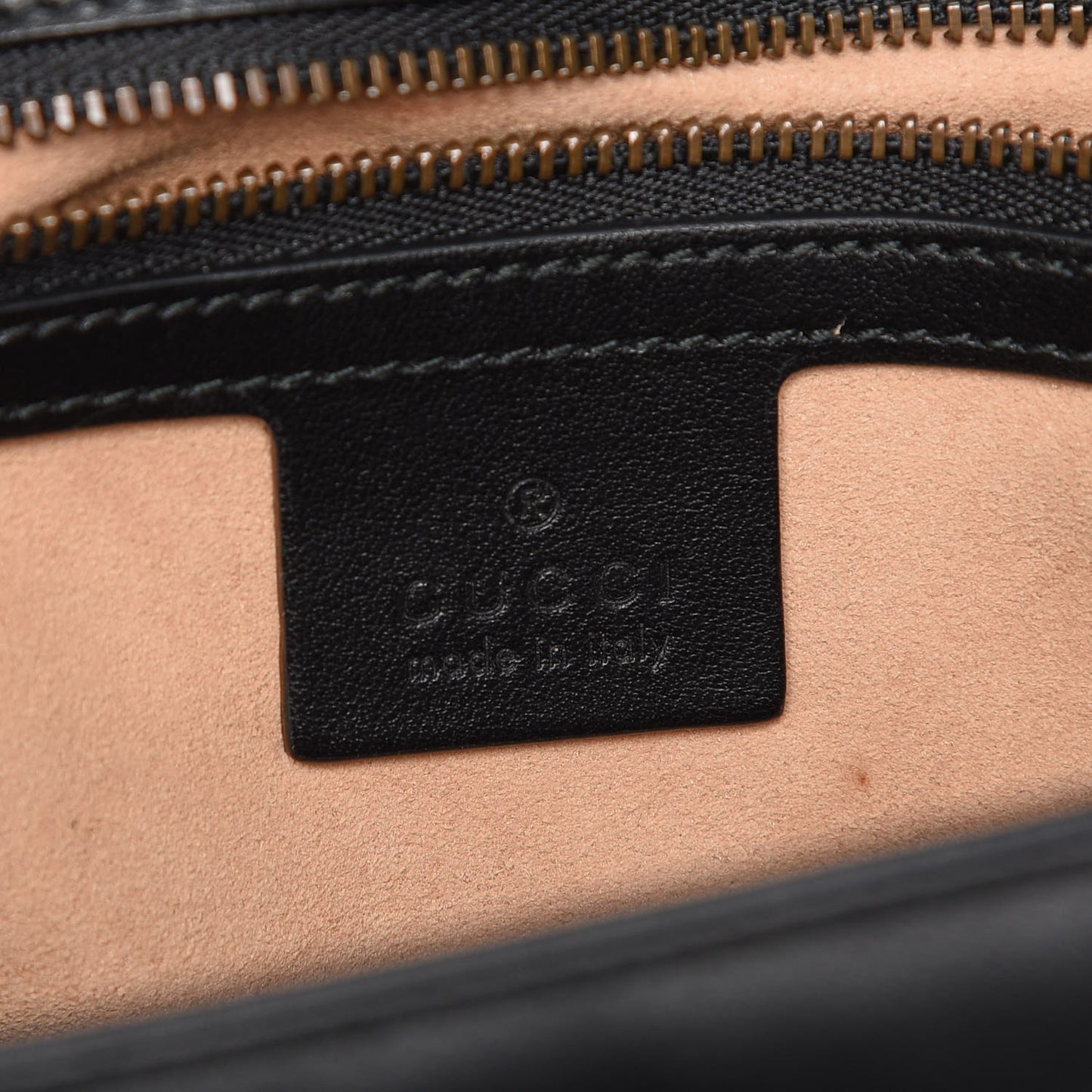 Calfskin Matelasse Small GG Marmont Shoulder Bag Black