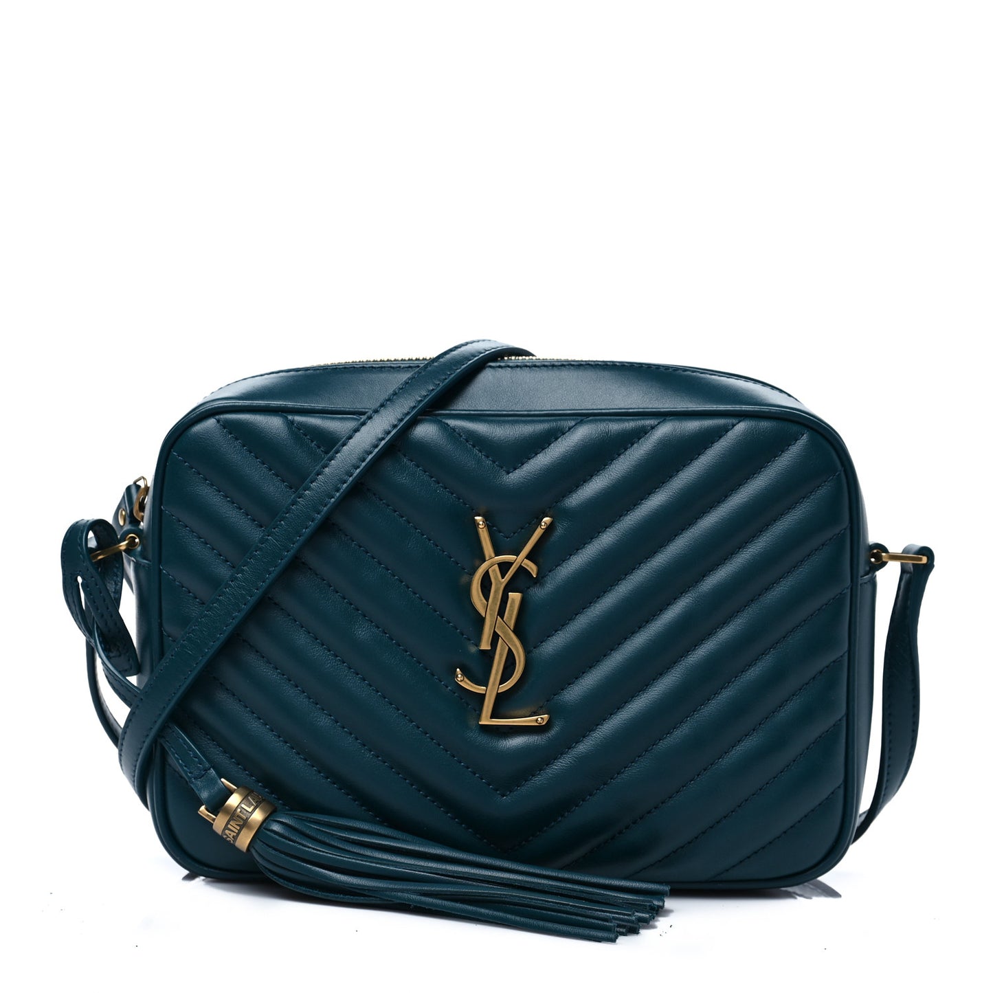 Calfskin Matelasse Monogram Lou Camera Bag Sea Turquoise
