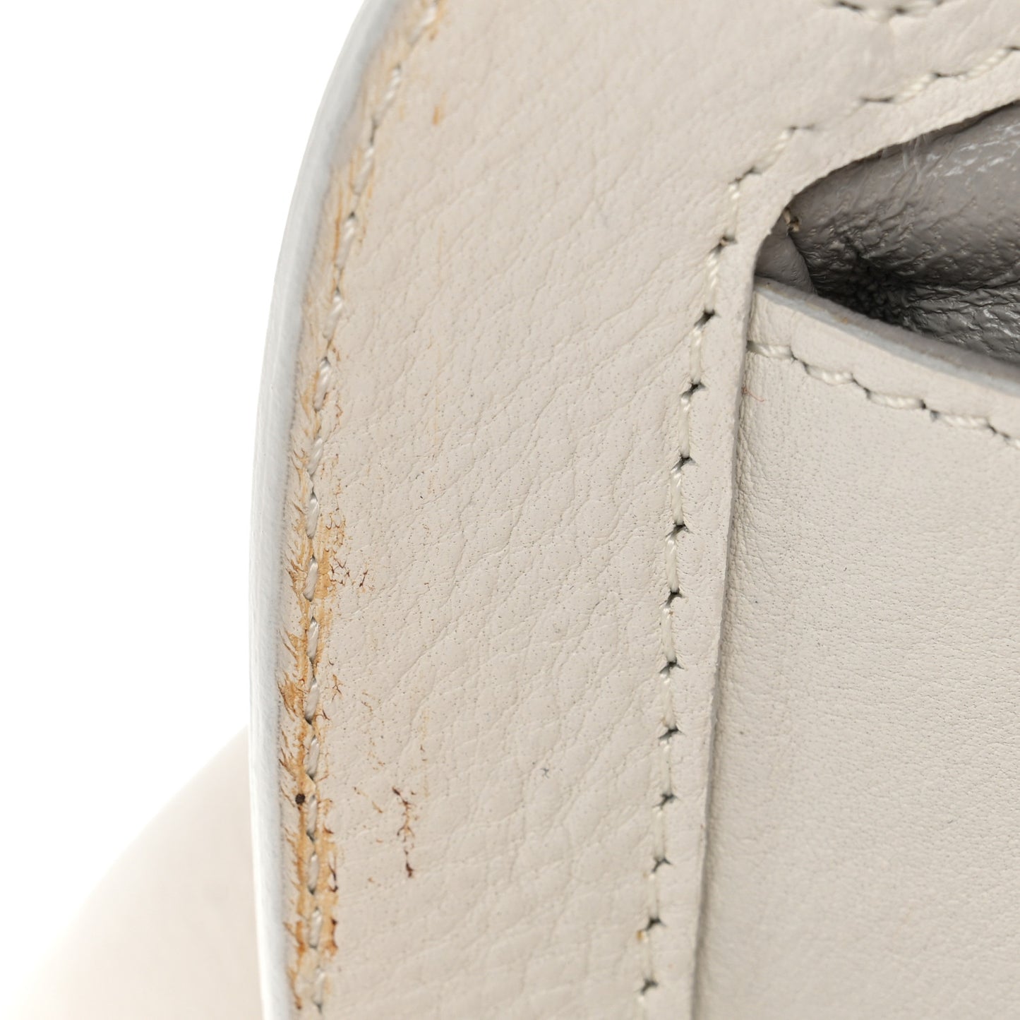 Calfskin Small My Dior Frame Pocket Satchel White