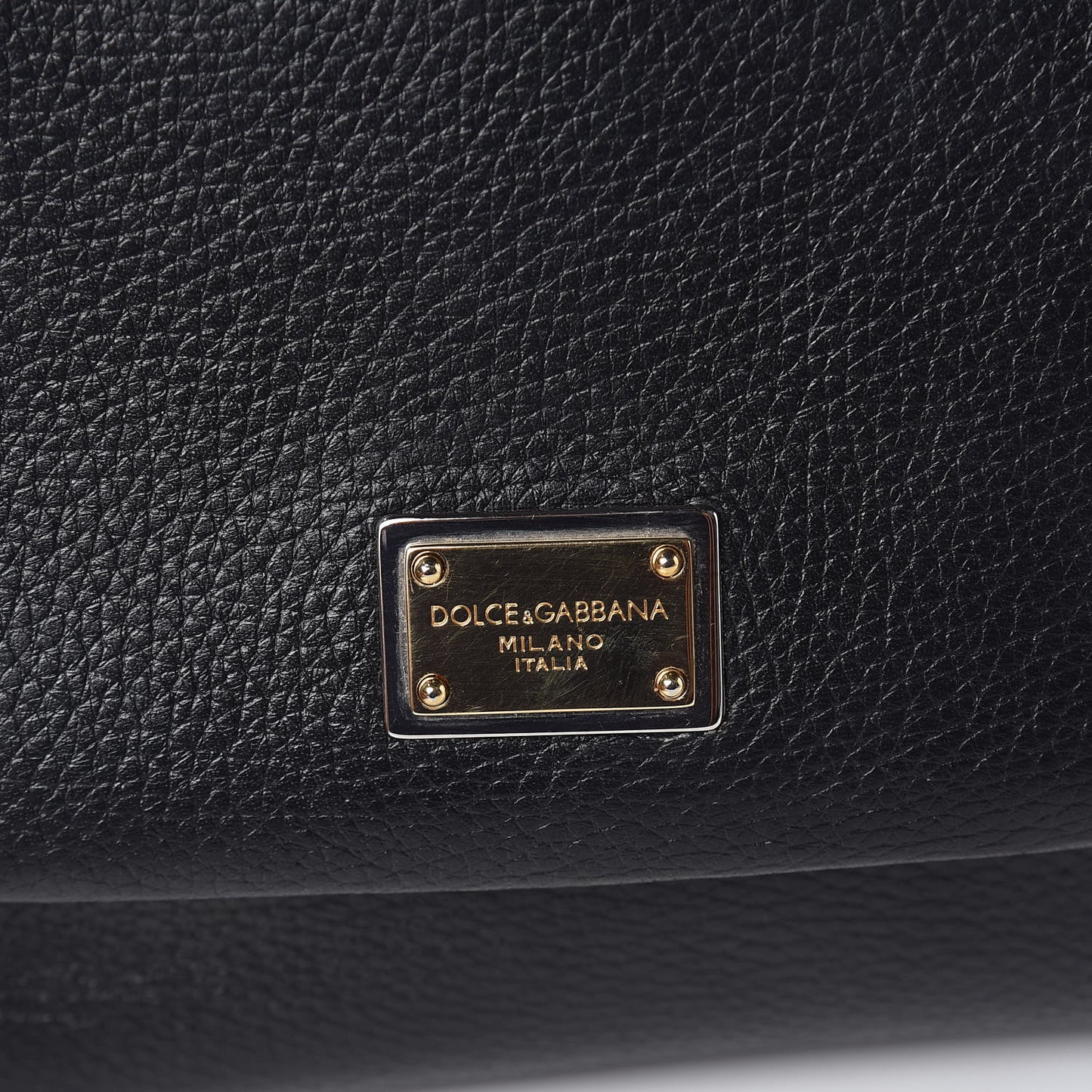 Grained Deerskin Medium Miss Sicily Satchel Black