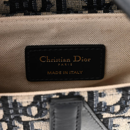 Christian Dior Oblique Mini Saddle Bag Blue 6 of 9