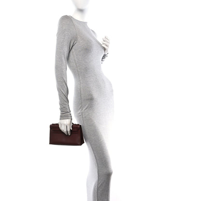 Hermes Evergrain Kelly Pochette Clutch Havane 2 of 14