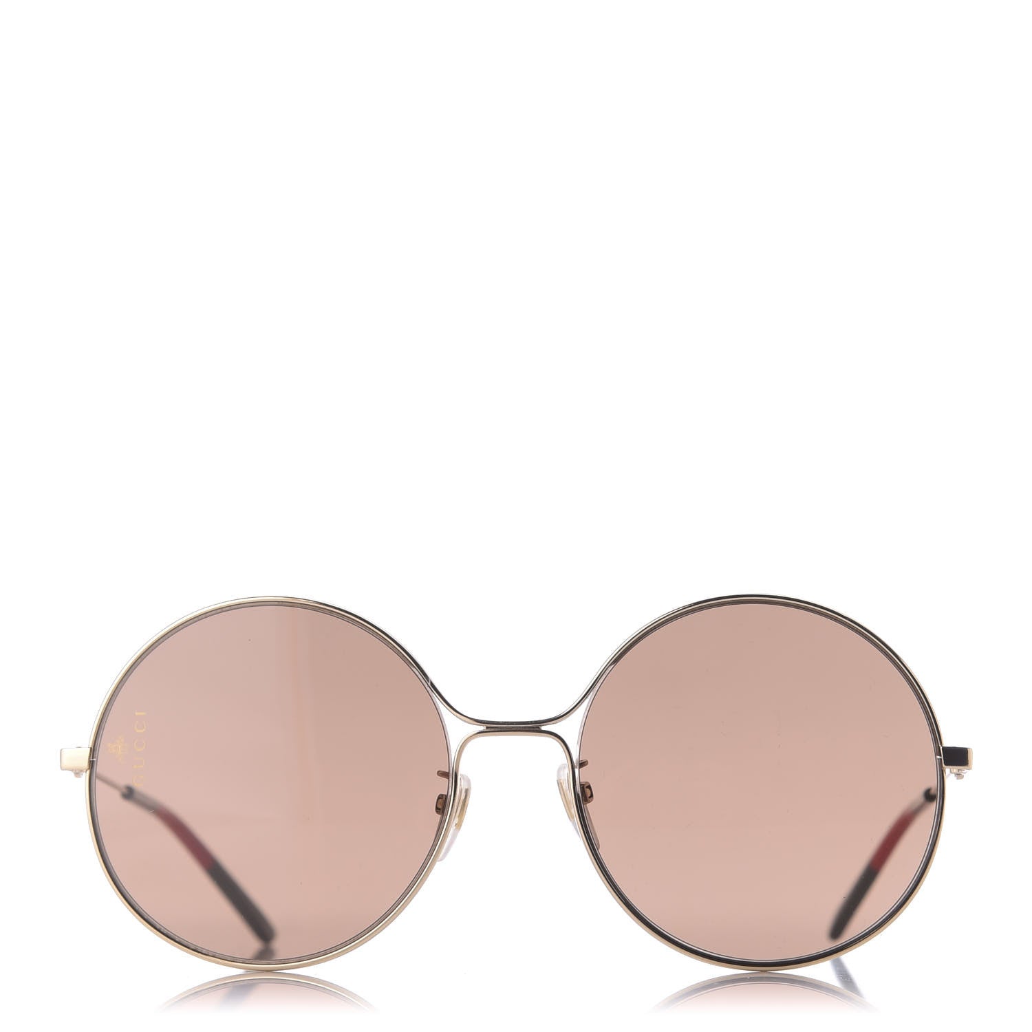 Gucci Round Sunglasses GG0395S Red Green 2 of 8