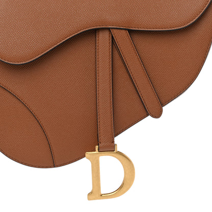 Christian Dior Grained Calfskin Saddle Bag Camello 8 of 11