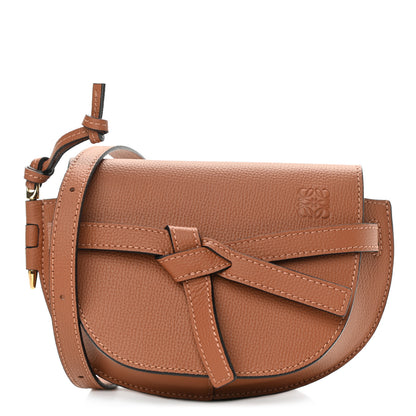Loewe Pebble Grain Calfskin Mini Gate Dual Bag Tan 1 of 11