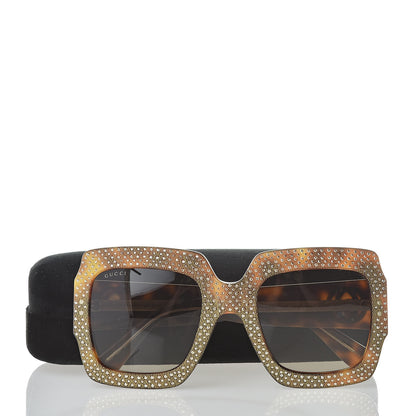 Gucci Crystal Square Frame Sunglasses GG3861/S Tortoise 8 of 8
