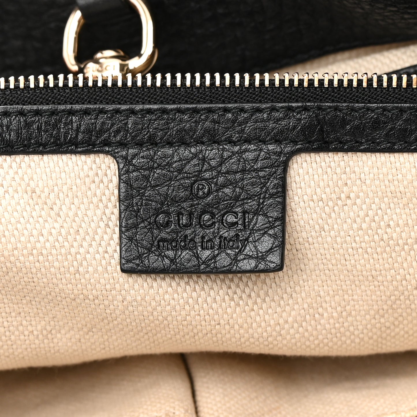 Pebbled Calfskin Medium Soho Chain Shoulder Bag Black