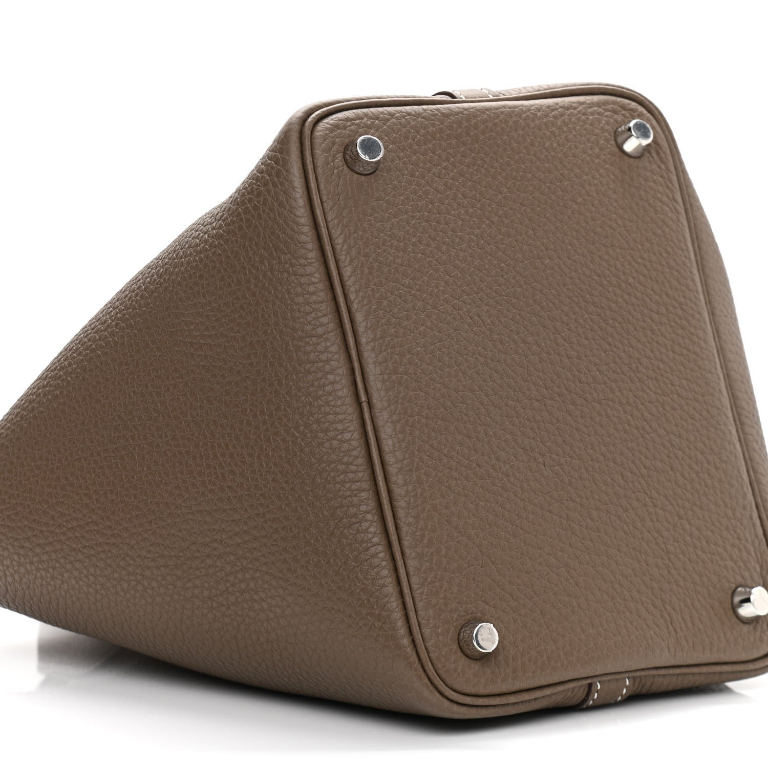 Hermes Taurillon Clemence Picotin Lock 18 PM Etoupe 9 of 11