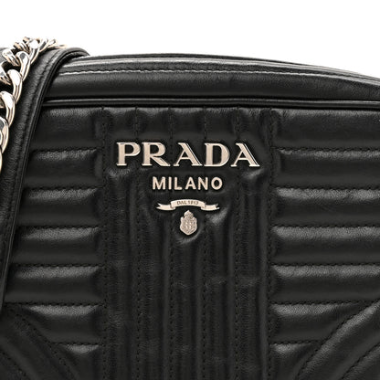 Prada Soft Calfskin Diagramme Camera Bag Black 7 of 13