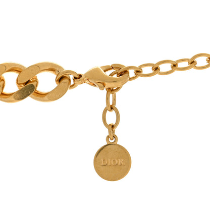 Christian Dior Metal CD Spikes Choker Necklace Gold 4 of 4