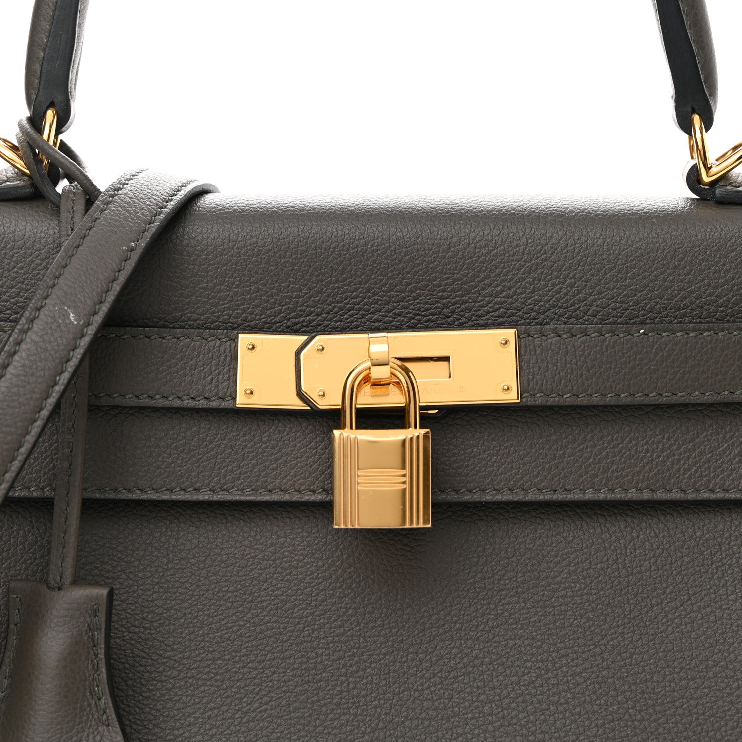 Hermes Evercolor Kelly Retourne 28 Vert De Gris 7 of 12