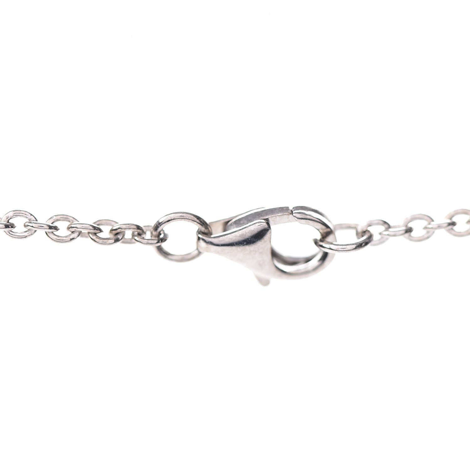 Cartier 18K White Gold Interlocking LOVE Necklace 6 of 6