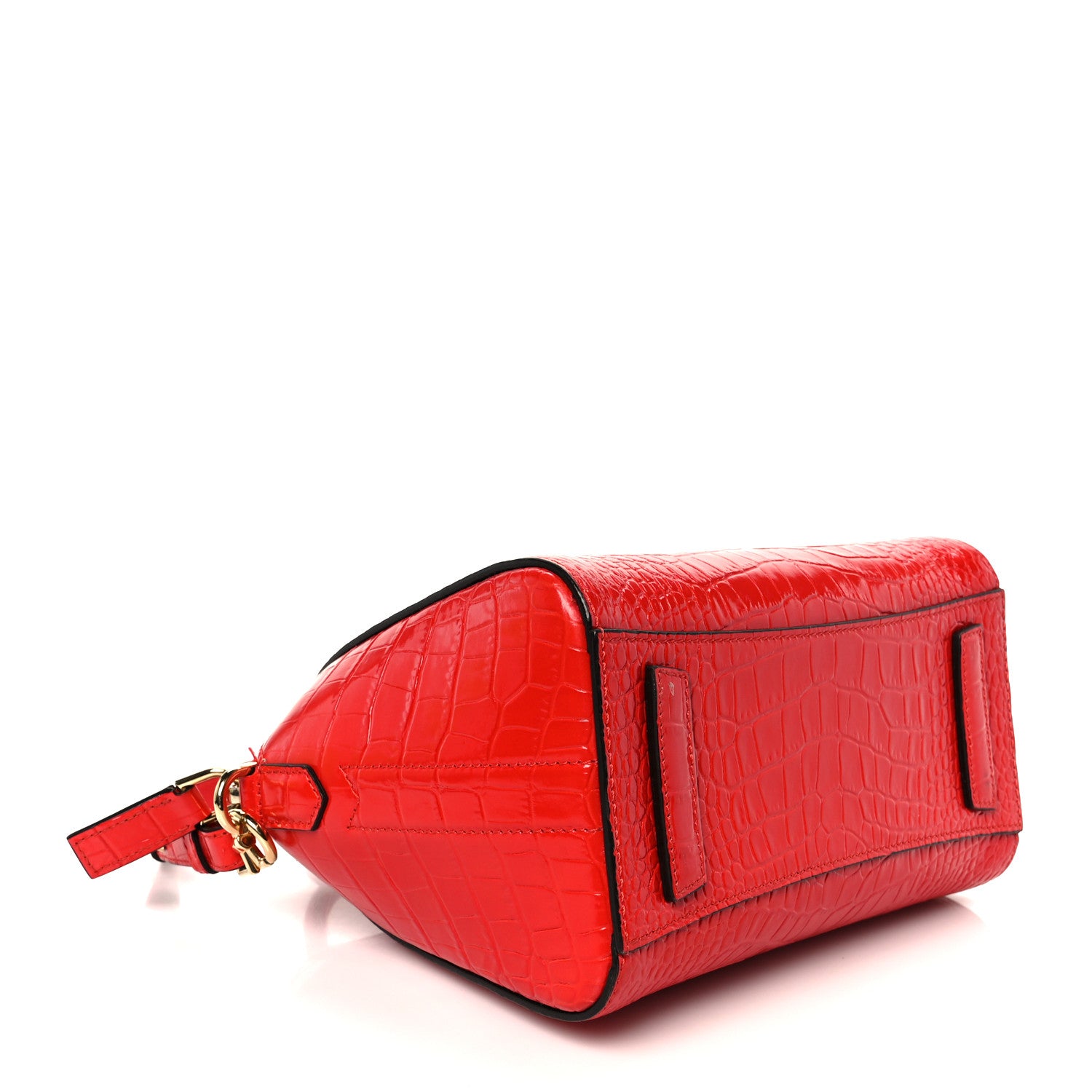 Givenchy Calfskin Crocodile Embossed Mini Antigona Red 1818596