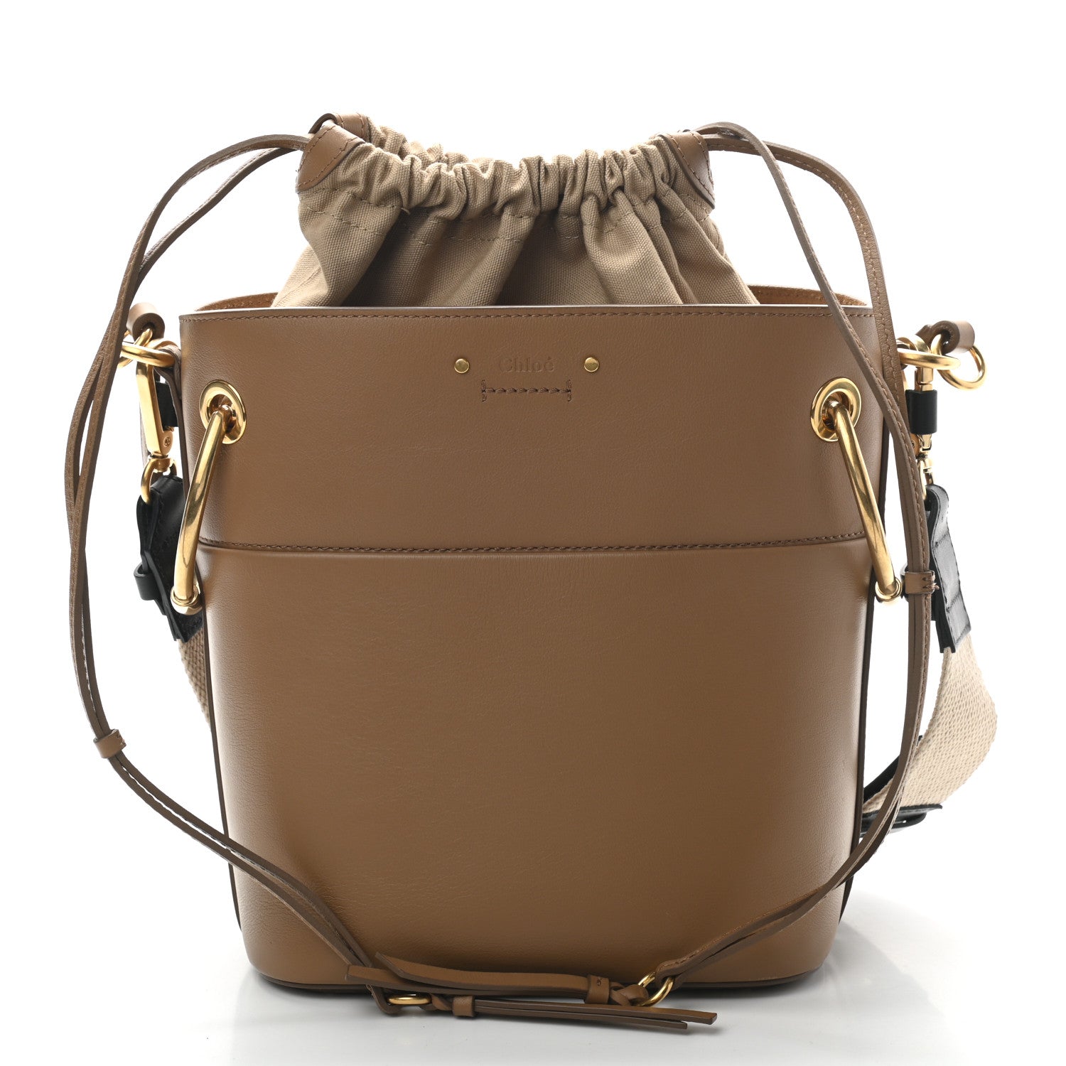 Chloe Smooth Calfskin Small Roy Bucket Bag Nut 9 of 9
