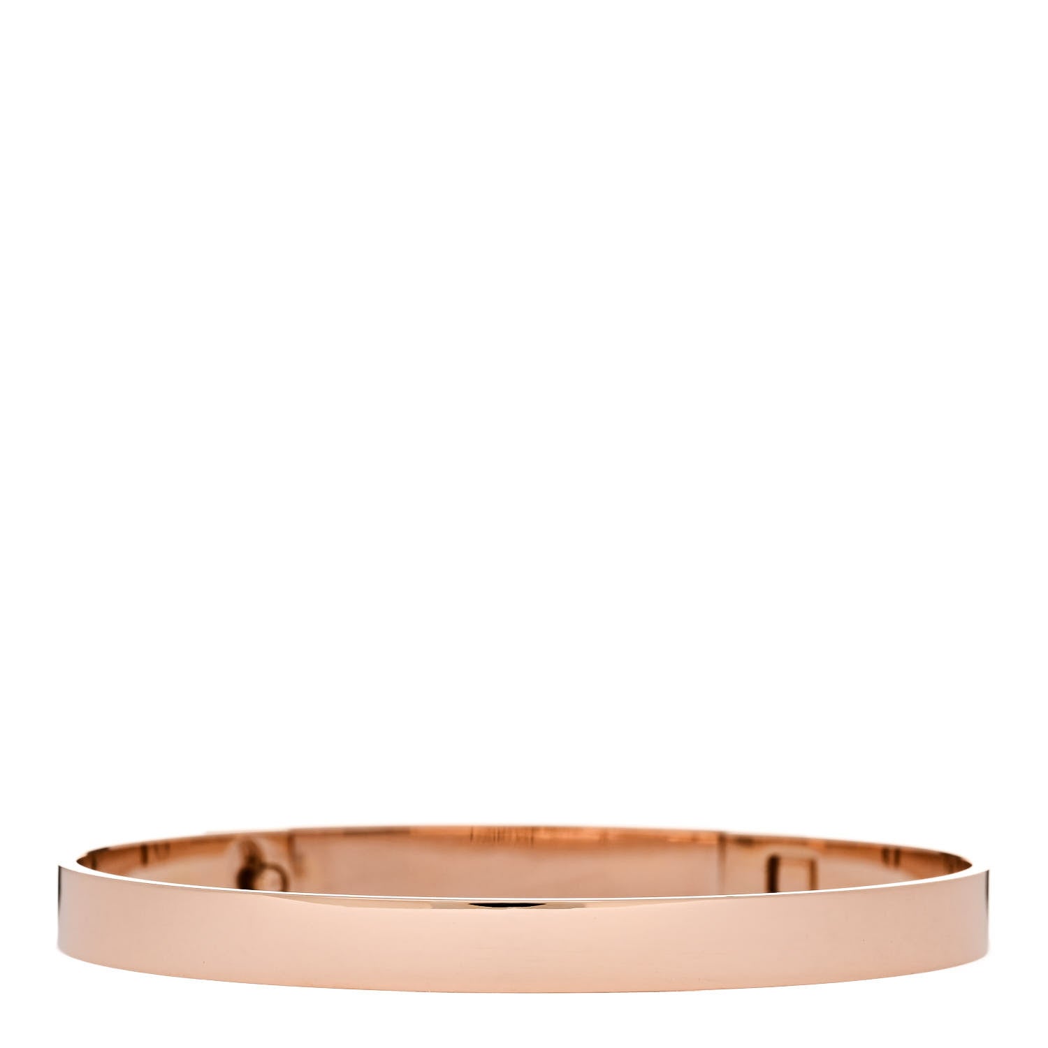 Hermes 18K Rose Gold PM Collier De Chien Bracelet LG 2 of 3