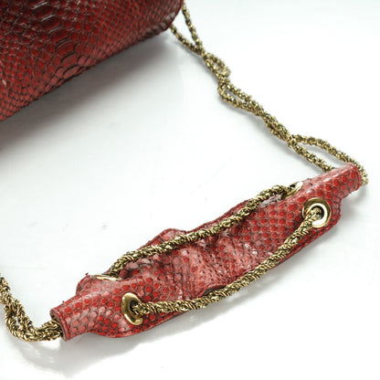 Chloe Python Sally Flap Bag Red 11 of 11